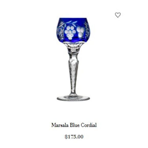 2 Piece German Wine Hocks Glasses Cobalt Blue Cut To Clear Crystal - Picture 3 of 7